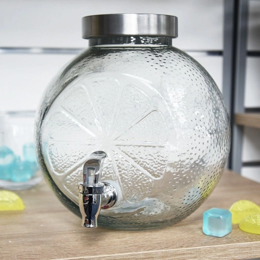 Verre robuste avec relief d’agrumes