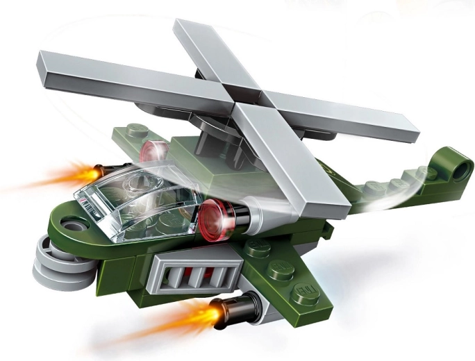 Qman Amphibious Panzer – hélicoptère de combat Dolphin (45 pièces)