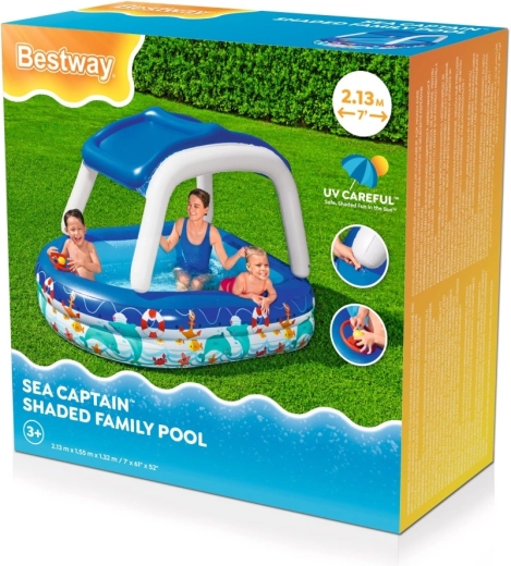 Piscine gonflable Bestway Sea Captain avec toit amovible et volant