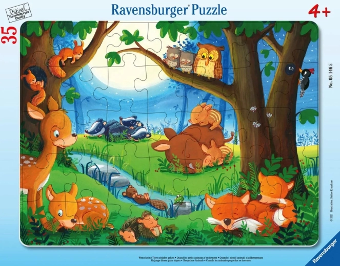 Puzzle Ravensburger Animaux avant d’aller dormir