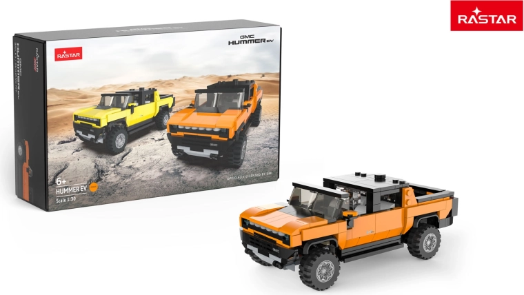 Kit de construction voiture Hummer EV Rastar 1:30 orange