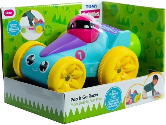 Voiture de course à billes TOMY – bleue