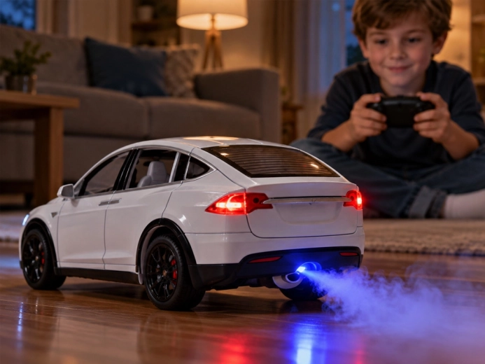 Feux LED et effet de brume