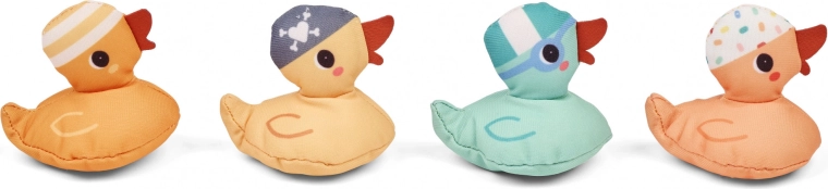 Canards doux et plaisir des jeux d’eau