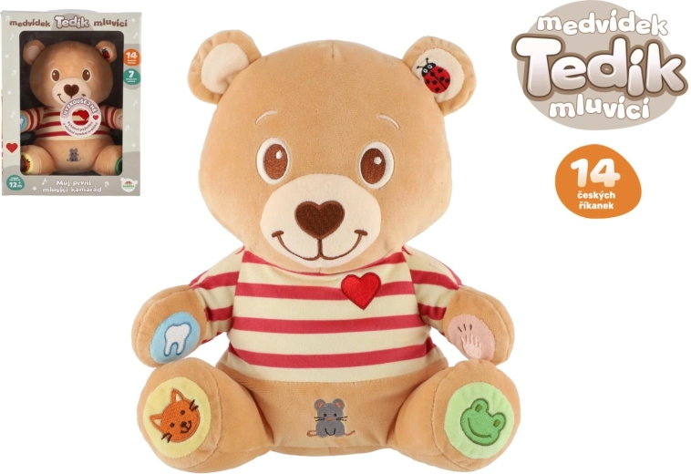Ours en peluche parlant Tedík avec des comptines tchèques
