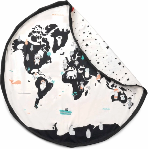 2-en-1 : tapis de jeu et sac pour jouets