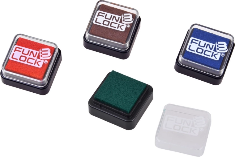 4 couleurs d’encre pour des empreintes joyeuses