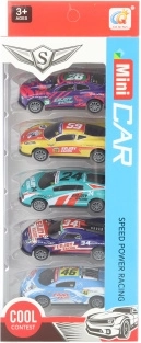 Set de 5 voitures 1:64 pour enfants