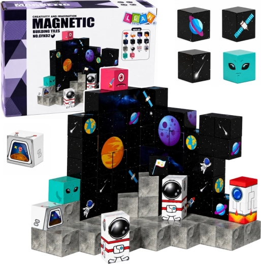 Blocs de construction magnétiques cosmos 3D 100 pièces