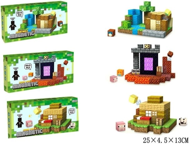 Jeu de construction magnétique pour créer de manière créative
