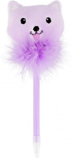 Stylo assorti avec décoration chat
