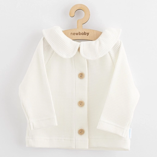 Manteau pour enfant à boutons New Baby Laura blanc 80 (9–12 mois)