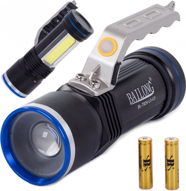 Lampe de poche LED Militaire avec Cree XM-L3-U3 Zoom de Bailong