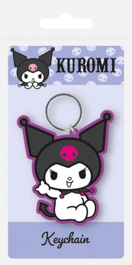 Porte-clés en caoutchouc Hello Kitty Kuromi