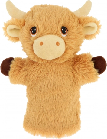 Marionnette en peluche Vache montagnarde