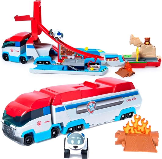 Transformation 2-en-1 : camion qui devient station de jeu