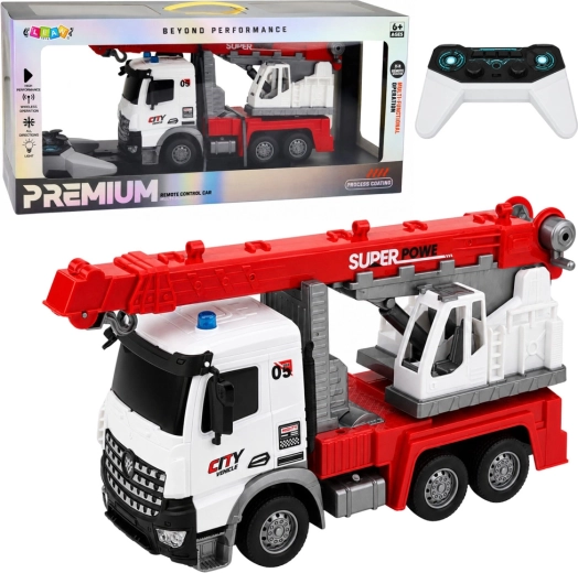 Camion-grue RC télécommandé 1:14 avec lumières - 1 pièce