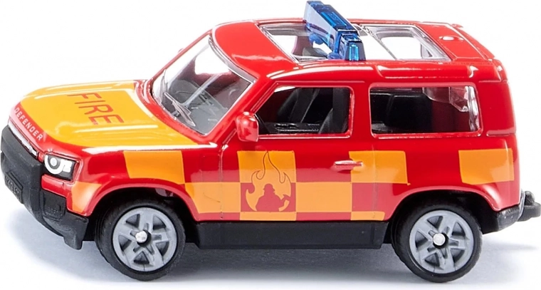 Modèle Land Rover Defender – véhicule spécial des pompiers Siku