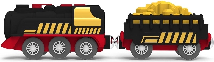 Locomotive et wagon pour le chargement et le jeu de transport