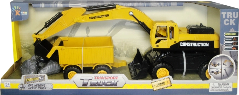 Set de construction pelleteuse et benne basculante pour enfants