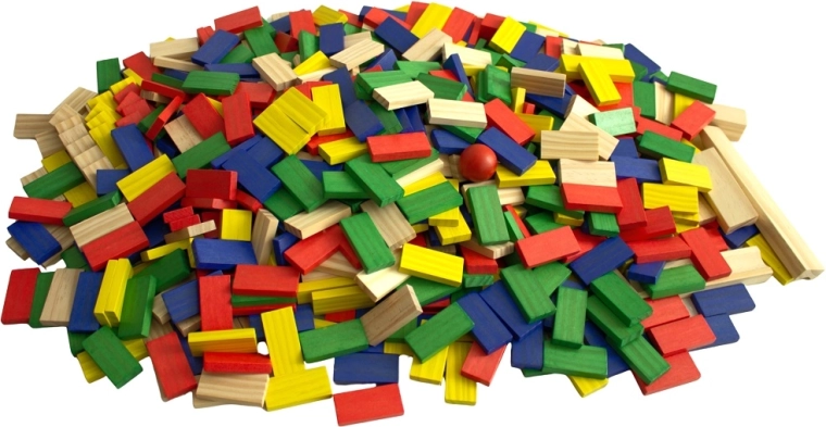 400 pièces colorées pour des constructions sans fin