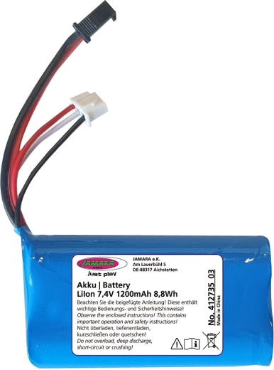 Batterie Jamara J-Rock Li-Ion 7,4 V 1200 mAh 8,88 Wh