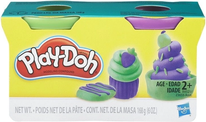 Pâte à modeler Play-Doh – 2 pots (assortiment de couleurs)