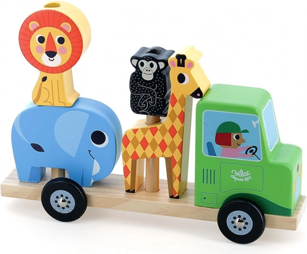 Vilac Jouet en bois Safari avec motifs d’Ingela P. Arrhenius