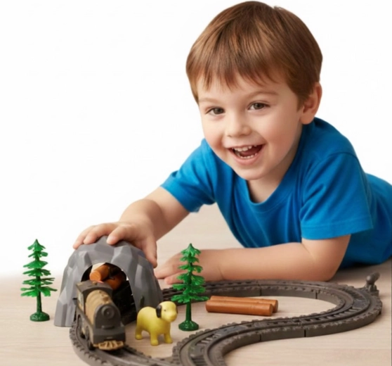 Locomotive électrique avec éclairage