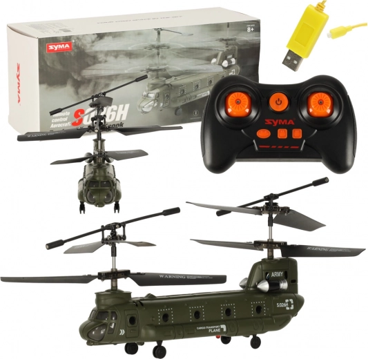 Hélicoptère RC militaire SYMA S026H-1 avec Wi‑Fi, 2,4 GHz