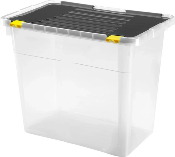 Boîte de rangement en plastique avec couvercle HEIDRUN One 72 l