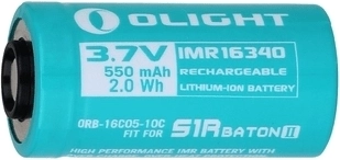 Batterie rechargeable OLIGHT 3,7 V 550 mAh CR123A (IMR16340) pour S1R Baton II
