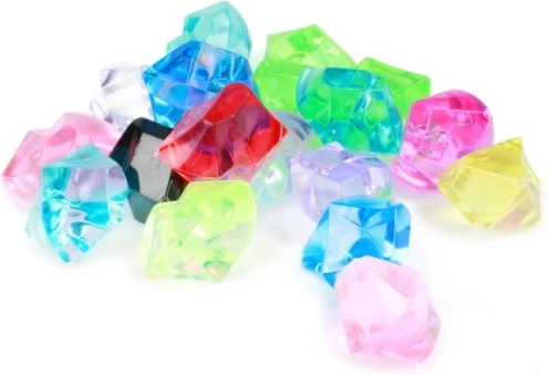 Des « diamants » colorés pour la décoration et les jeux