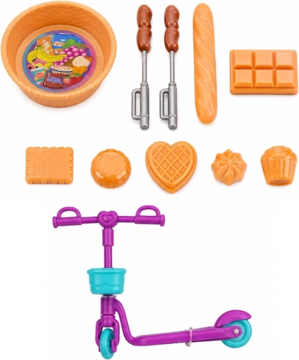 Accessoires de pique-nique et nourriture pour un jeu réaliste