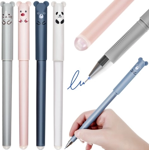 Set de rollers effaçables avec animaux, 4 pcs
