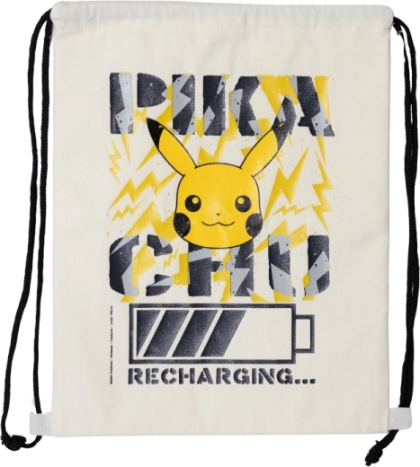 Sac en tissu Pokémon avec cordon de serrage - 1 pièce