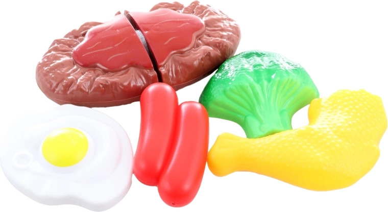 Aliments colorés pour un jeu réaliste