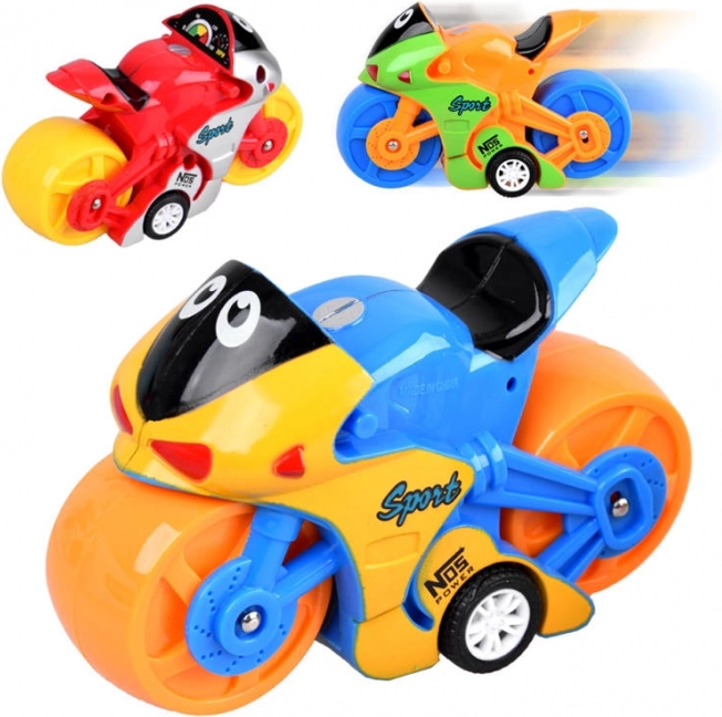 Moto enfant colorée pour s'amuser