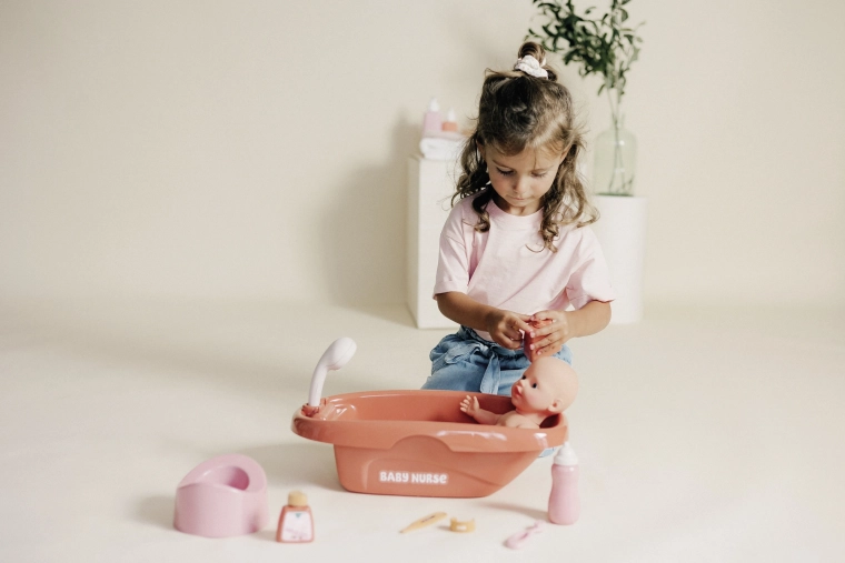 Bain réaliste avec douche