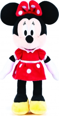 Jouet en peluche Minnie en robe rouge