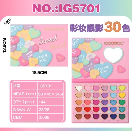 Mega set de maquillage cœur pour enfants