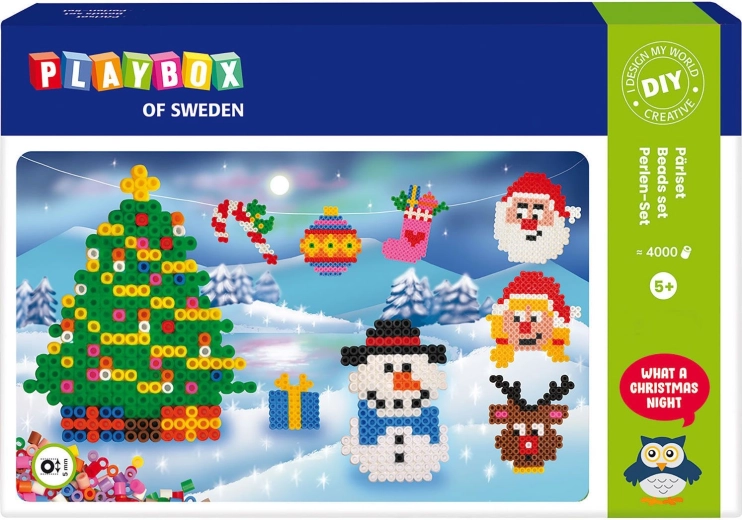 Playbox Perles à Repasser Ensemble Noël 4000 pcs