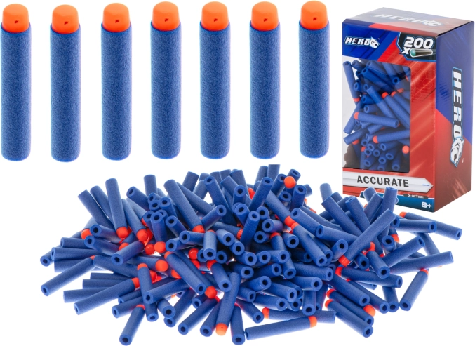 Fléchettes de remplacement HERO en mousse pour blasters 200 pcs