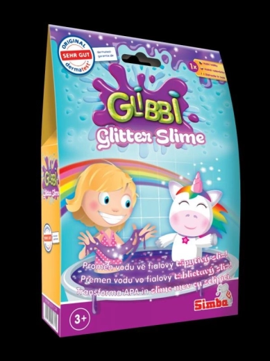 Glibbi slime pailleté pour le bain