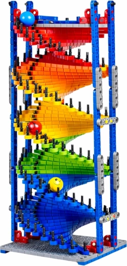 Double hélice à deux voies pour courses de billes