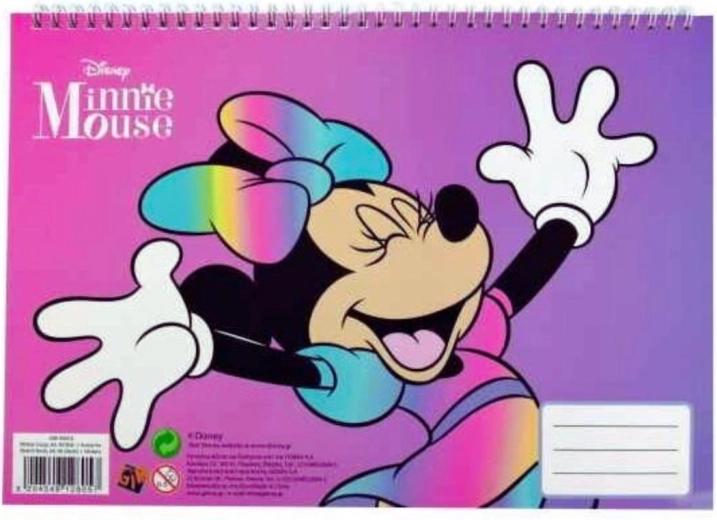Bloc spirale avec autocollants Minnie - 1 pièce