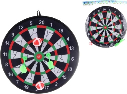Cible avec balles et fléchettes à scratch