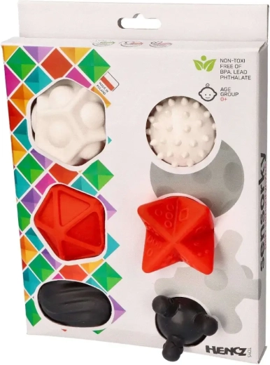 Ballons sensoriels contrastés 6 pcs 6m+ Mom's Care