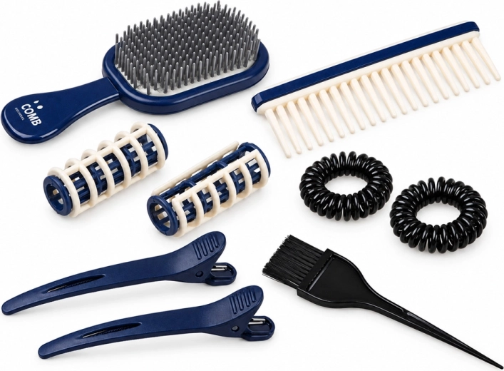 Nombreux accessoires pour les petits coiffeurs