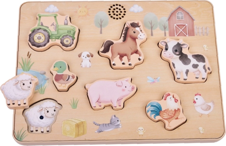 2Kids Toys puzzle à encastrer avec sons de la ferme